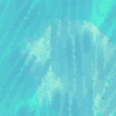 Fototapeta na wymiar Blue watercolor background, vector seamless pattern