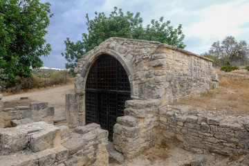 Fototapeta na wymiar St. Stephen's chapel near the village of Pachna in Cyprus.