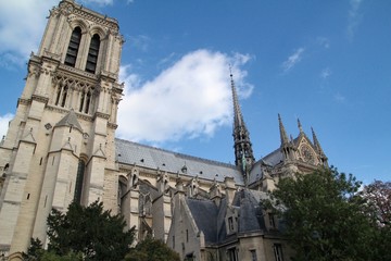Notre Dame Cathedral located in Paris, France