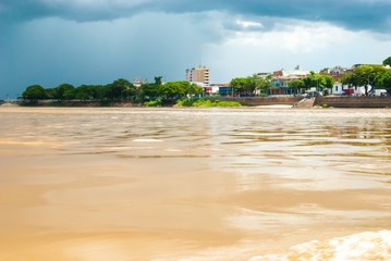 View of Ciudad Bolivar from the Oriniko River, Venezuela
