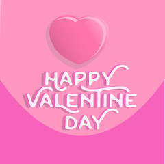 Obraz na płótnie Canvas Happy valentine\'s day heart , greeting happy valentine day holiday , valentine day with color Pastels love