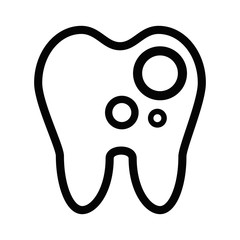 medical dentistry simple line icon