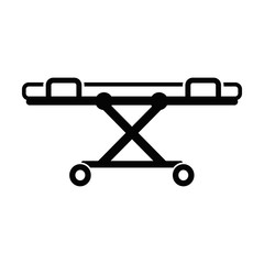 medical bed simple line icon