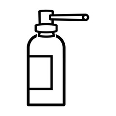 medical spray simple line icon