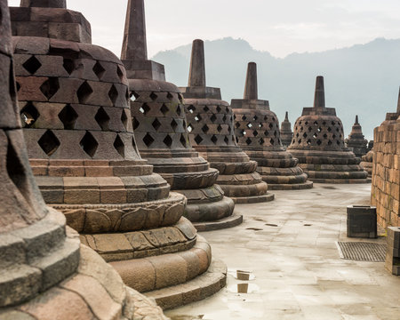 Borobudur Temple in Central Java, Indonesia