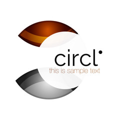 Clean professional colorful circle business icon