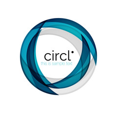 Clean professional colorful circle business icon