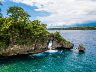 Christal bay Beach in Nusa Penida just off the island of Bali, Indonesia