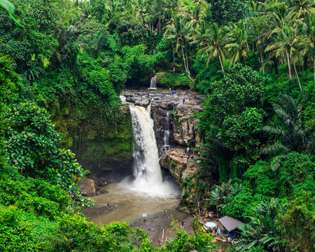 Tegenungan Waterfall on the island of Bali in Indonesia