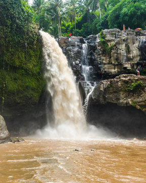 Tegenungan Waterfall on the island of Bali in Indonesia