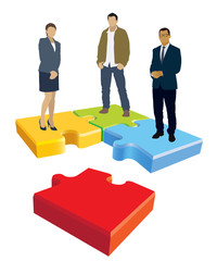 Jigsaw puzzle organization