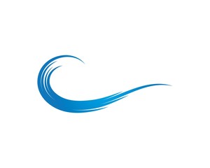 Water Wave symbol and icon Logo Template