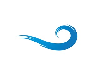 Fototapeta premium Water Wave symbol and icon Logo Template