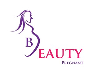 beauty pregnant women ilustration