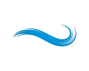 Water Wave symbol and icon Logo Template