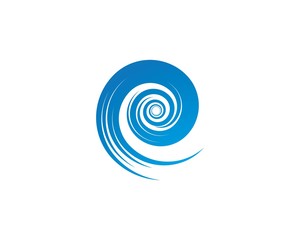 Water Wave symbol and icon Logo Template