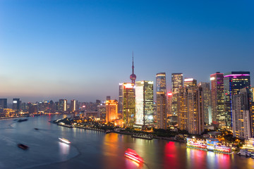 Fototapeta premium modern buildings near water in modern city