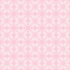 Floral seamless pattern on a pink background