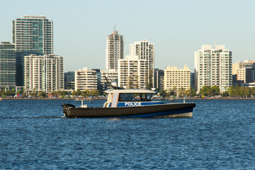 Fototapeta premium Police Patrol Ship