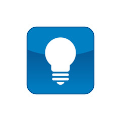 Square With Lightbulb Icon, Logo Element