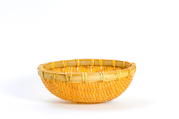 Woven bamboo plate