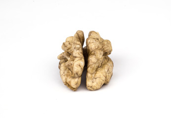 Dried walnuts fruit.