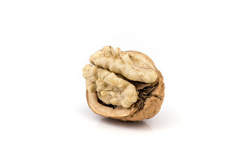 Dried walnuts fruit.