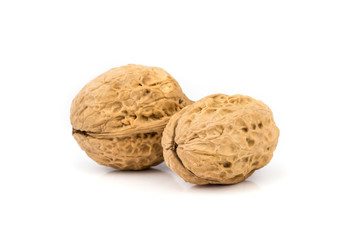 Dried walnuts fruit.