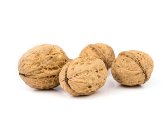 Dried walnuts fruit.