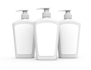 Pump dispenser bottle mockup