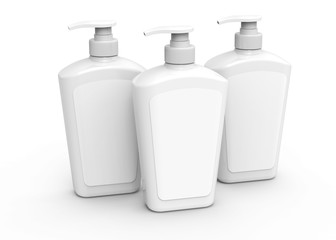 Pump dispenser bottle mockup