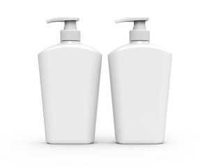 Pump dispenser bottle mockup