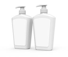 Pump dispenser bottle mockup