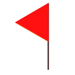 red flag isolated icon design, vector illustration graphic