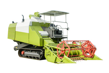 photo of harvest machine with isolated background