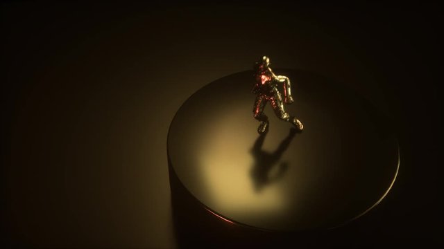 Abstract liquid metal / artificial intelligence dancing in frame. 