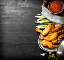 Chicken wings smoked.