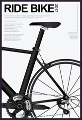 Fototapeta premium Cycling Poster Vector Illustration