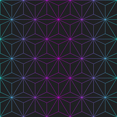 Seamless pattern of various lines and zigzags