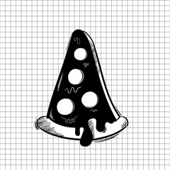 Illustration of pizza icon