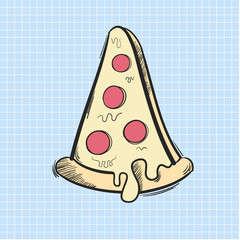 Vector of pizza icon