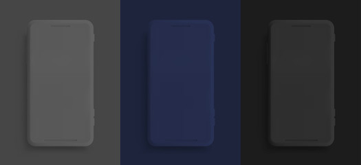 Mobile phone, template modern gadget. Smartphone mackup isolated realistic