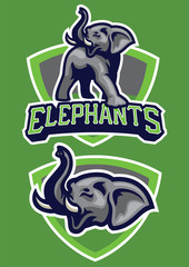 Naklejka premium sport mascot elephant