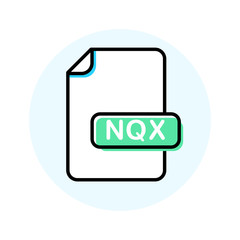 NQX file format, extension color line icon