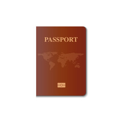 Passport cover vector design, Identification citizen