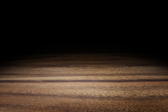 Dark brown wood floor texture perspective background for display or montage of product,Mock up template for your design.