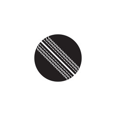 Cricket ball vector icon