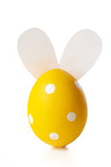 easter eggs isolated on white