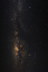 Clearly milky way galaxy with stars and space dust in the universe
