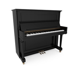 Upright Piano Isolated